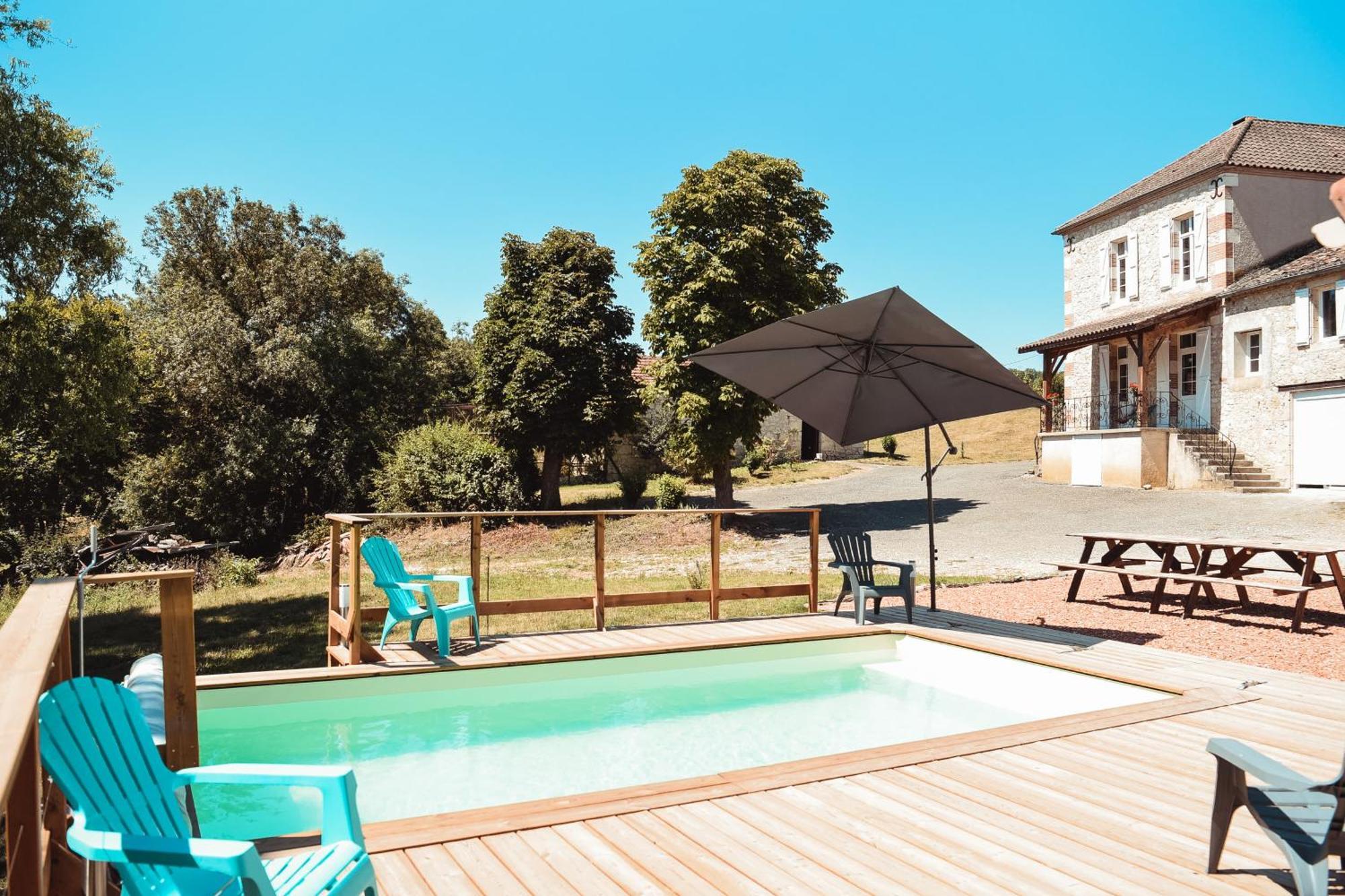 Maison De Campagne, Bord De Lac, Piscine, Billard 11 Per Plieux 객실 사진